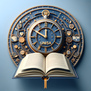 Intricate steampunk clock with zodiac symbols and an open book symbolizing knowledge and time for Horas Complementares na UNI